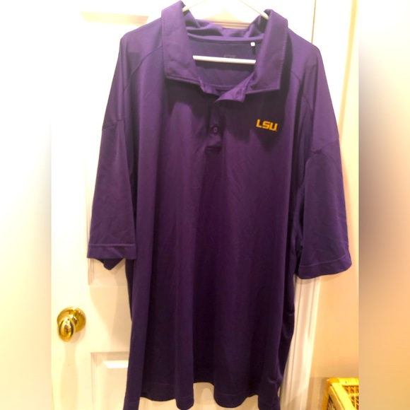 FAN GEAR LSU PURPLE POLO SZ 4X. - Picture 2 of 6
